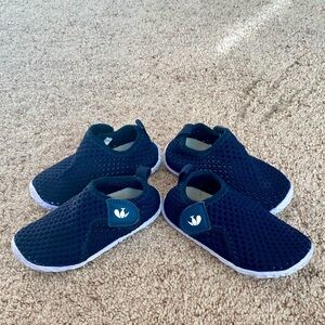 Kids Navy Blue Mesh Slip-On Water Shoes